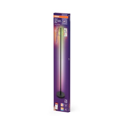 Osram - Lámpara de pie LED RGBW regulable SMART+ FLOOR LED/14W/230V 2700-6500K Wi-Fi negra + mando a distancia