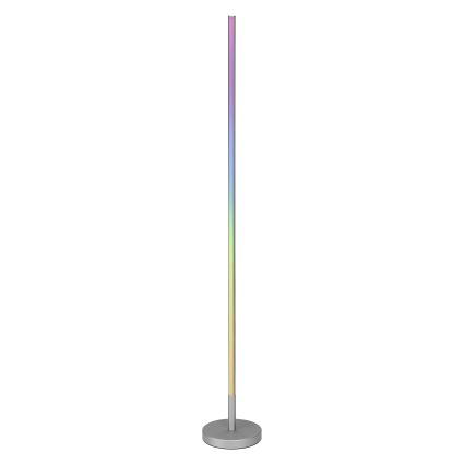 Osram - Lámpara de pie LED RGBW regulable SMART+ MAGIC LED/11,5W/230V 2700-6500K plateada Wi-Fi + control remoto