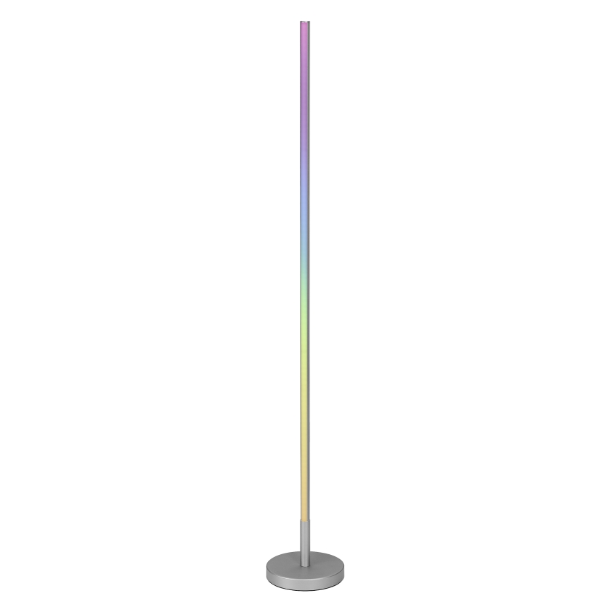 Osram - Lámpara de pie LED RGBW regulable SMART+ MAGIC LED/11,5W/230V 2700-6500K plateada Wi-Fi + control remoto