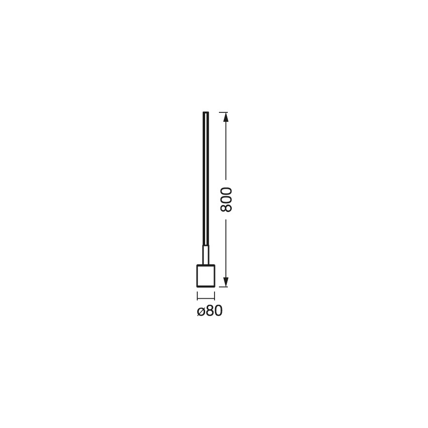 Osram - Lámpara de pie LED RGBW regulable SMART+ FLOOR LED/8W/230V 2700-6500K Wi-Fi negra + mando a distancia