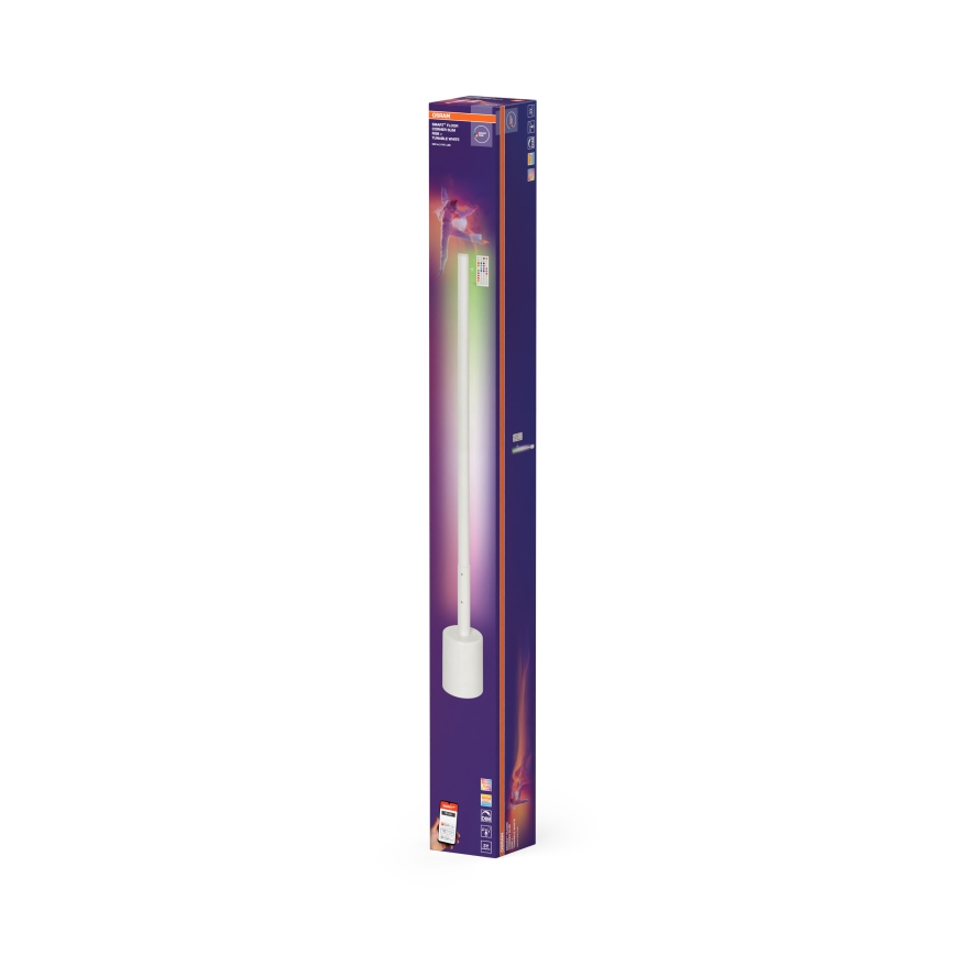 Osram - Lámpara de pie regulable LED RGBW SMART+ FLOOR LED/8W/230V 2700-6500K Wi‑Fi blanca + mando a distancia