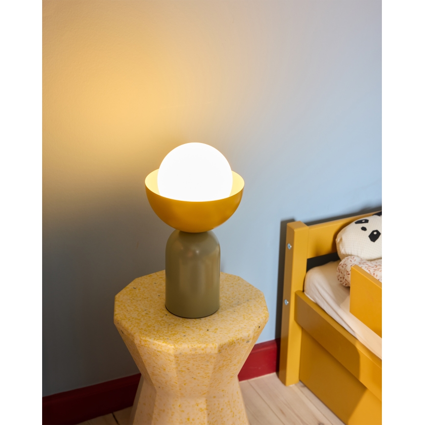 Osram - Lámpara de sobremesa DECOR BOWL 1xE14/25W/230V verde/amarilla