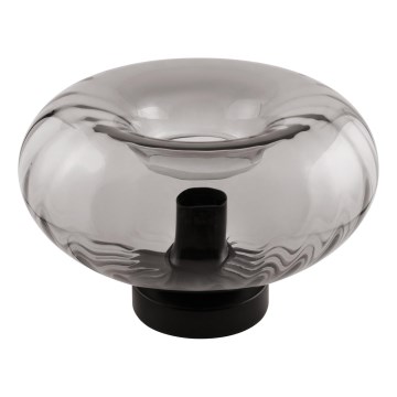 Osram - Lámpara de sobremesa DECOR SMOKE 1xE27/12W/230V negro/gris ahumado