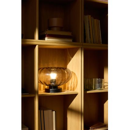 Osram - Lámpara de sobremesa DECOR SMOKE 1xE27/12W/230V negro/gris ahumado