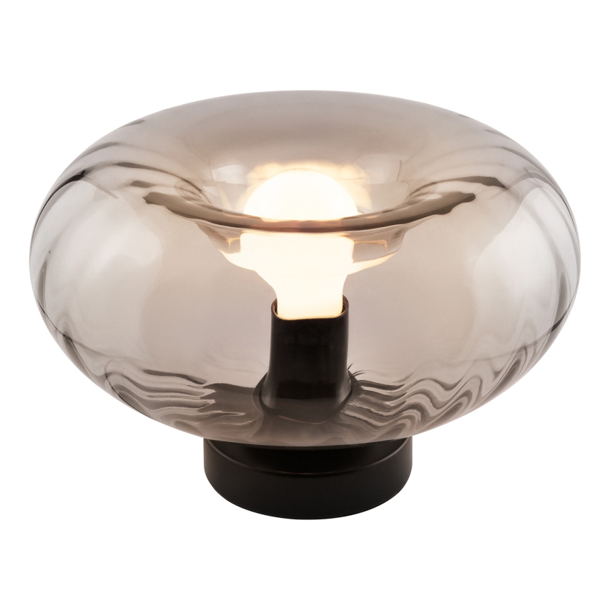 Osram - Lámpara de sobremesa DECOR SMOKE 1xE27/12W/230V negro/gris ahumado