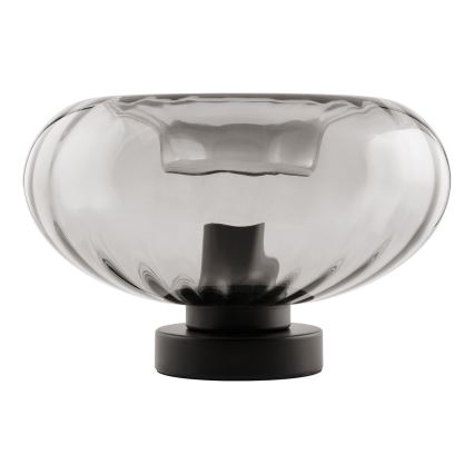 Osram - Lámpara de sobremesa DECOR SMOKE 1xE27/12W/230V negro/gris ahumado