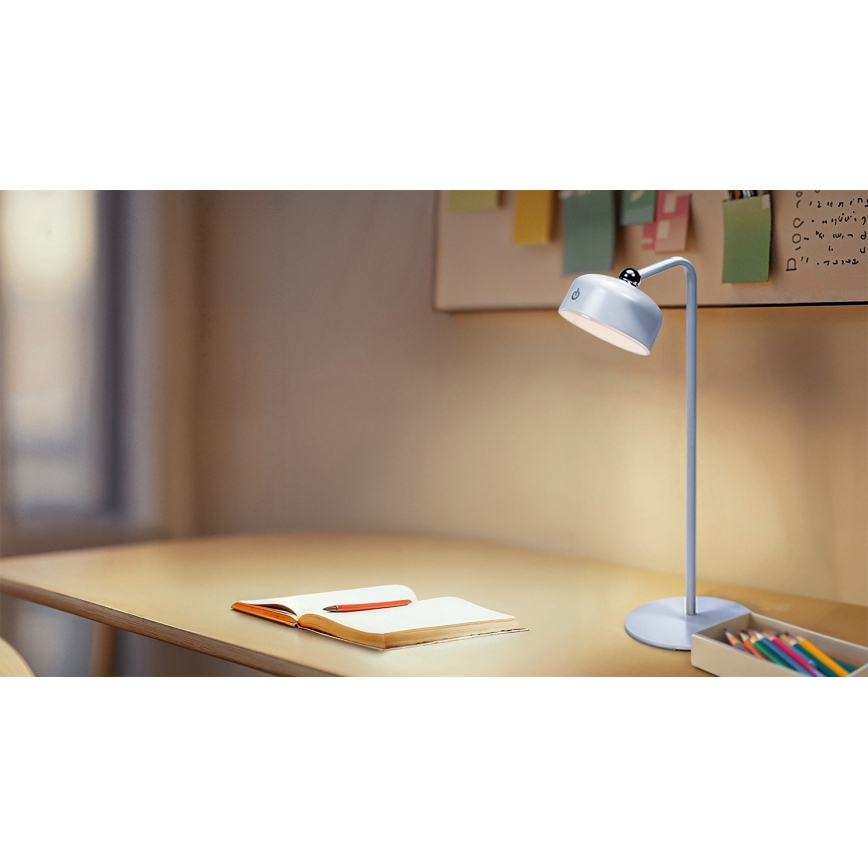 Osram - Lámpara de sobremesa recargable LED regulable 3 en 1 DECOR HELPER LED/1,8W/5V blanca
