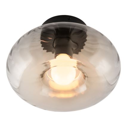 Osram - Lámpara de techo DECOR SMOKE 1xE27/12W/230V Ø 28 cm negro/gris ahumado