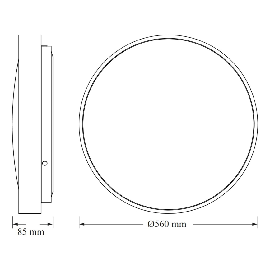 Osram - Lámpara de techo LED CEILING LUXO LED/60W/230V Ø 56 cm dorada