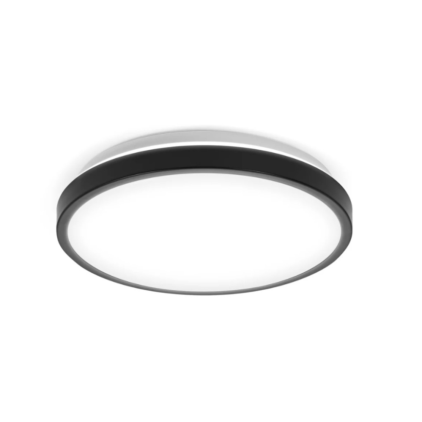 Osram - Luminaria de techo LED para baño DISC LED/18W/230V 3000/4000K diámetro 30 cm IP44 negra