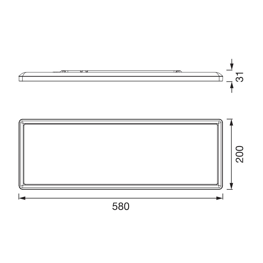 Osram - Luminaria de techo LED PLANON EASYFIX LED/24W/230V 2800/4000/6000K IP54 negra