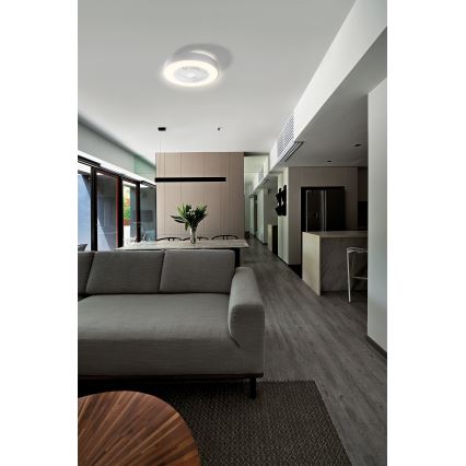 Osram - Lámpara de techo LED regulable con ventilador SMART+ LED/78W/230V 3000-6500K Wi-Fi + mando a distancia