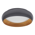 Osram - Lámpara de techo LED regulable ORBIS LIVIA LED/16W/230V Ø 30 cm antracita/marrón