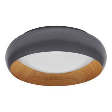 Osram - Lámpara de techo LED regulable ORBIS LIVIA LED/16W/230V Ø 30 cm antracita/marrón
