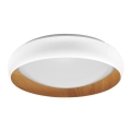 Osram - Lámpara de techo LED regulable ORBIS LIVIA LED/24W/230V diámetro 43 cm blanco/marrón