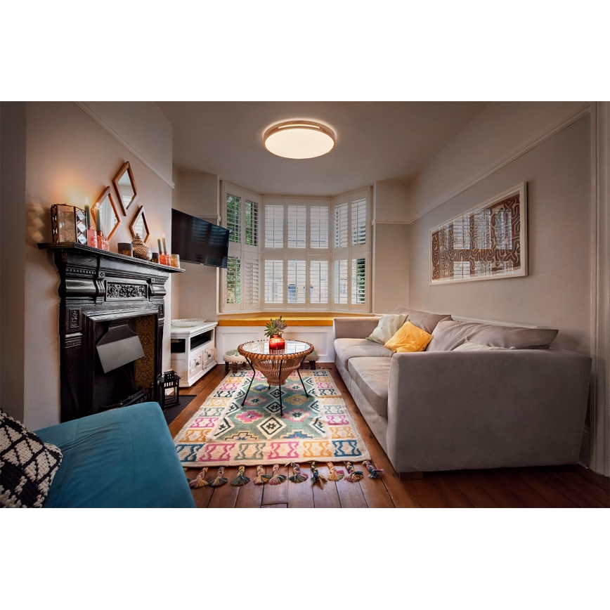 Osram - Lámpara de techo LED regulable ORBIS WOODBURRY LED/16W/230V, diámetro 30 cm