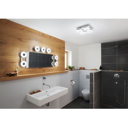 Osram - Lámpara de techo para baño LED regulable SMART+ WAVE LED/24W/230V 3000-6500K IP44 Wi-Fi