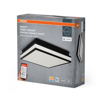 Osram - Luminaria LED regulable de techo SMART+ MAGNET LED/24W/230V 30x30 cm 3000-6500K Wi-Fi