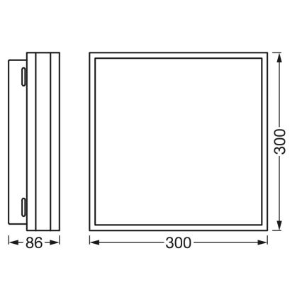 Osram - Luminaria LED regulable de techo SMART+ MAGNET LED/24W/230V 30x30 cm 3000-6500K Wi-Fi