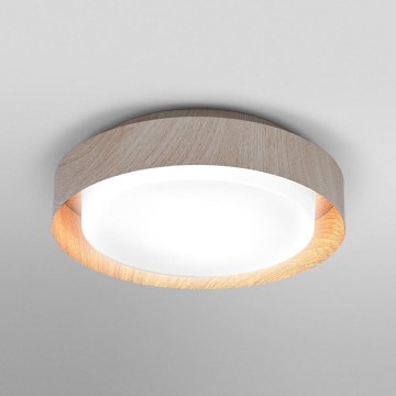 Osram - Lámpara de techo ORBIS MADRID 2xE27/10W/230V Ø 29 cm acabado en madera