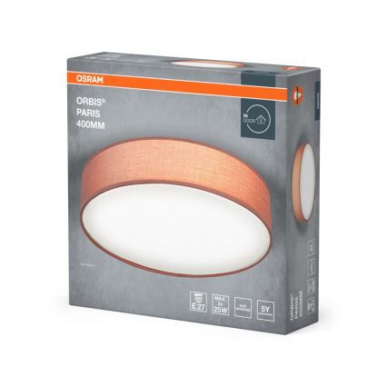 Osram - Lámpara de techo ORBIS PARIS 2xE27/25W/230V Ø 40 cm marrón