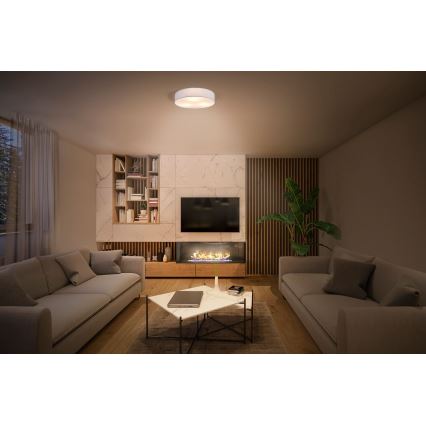 Osram - Lámpara de techo ORBIS PARIS 3xE27/25W/230V Ø 48 cm blanca