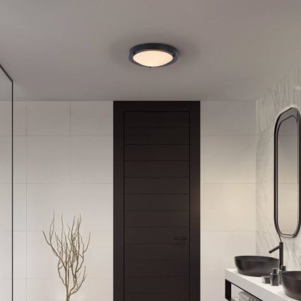 Osram - Luminaria de techo para baño BATHROOM CLASSIC 1xE27/15W/230V Ø 31 cm IP44