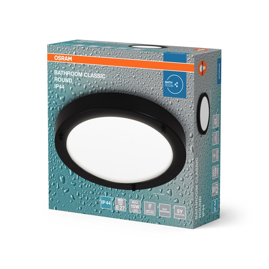 Osram - Luminaria de techo para baño BATHROOM CLASSIC 1xE27/15W/230V Ø 31 cm IP44