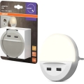 Osram - Lámpara nocturna LED de enchufe con sensor LUNETTA 2xUSB LED/13W/230V
