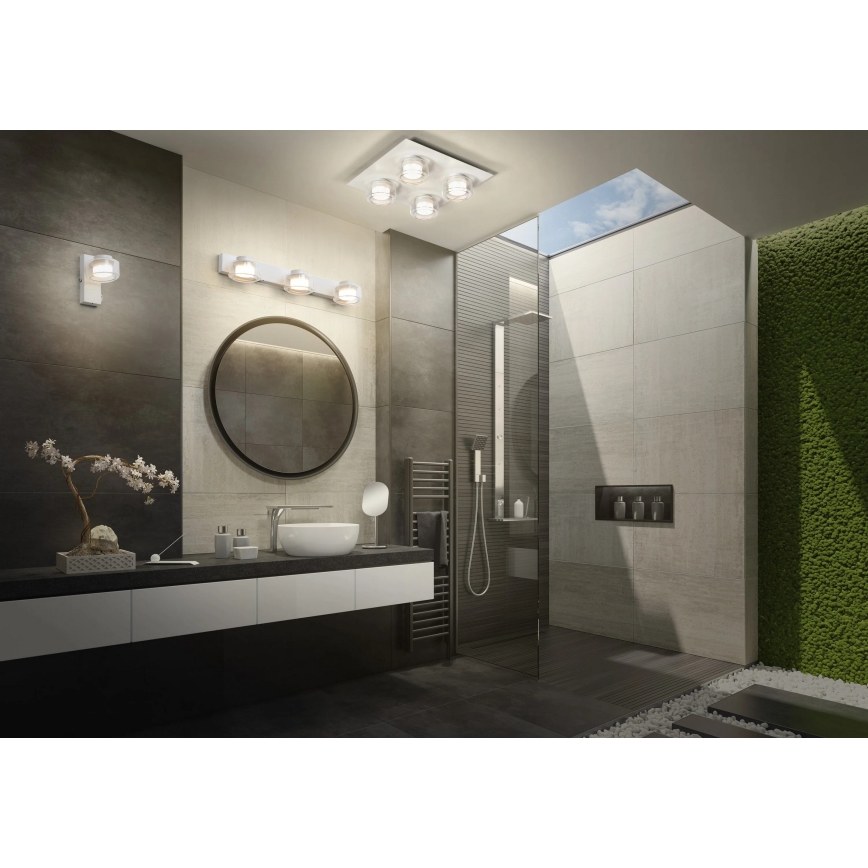 Osram - Aplique LED de pared para baño ORBIS FLAME 2xLED/5,5W/230V IP44 blanco