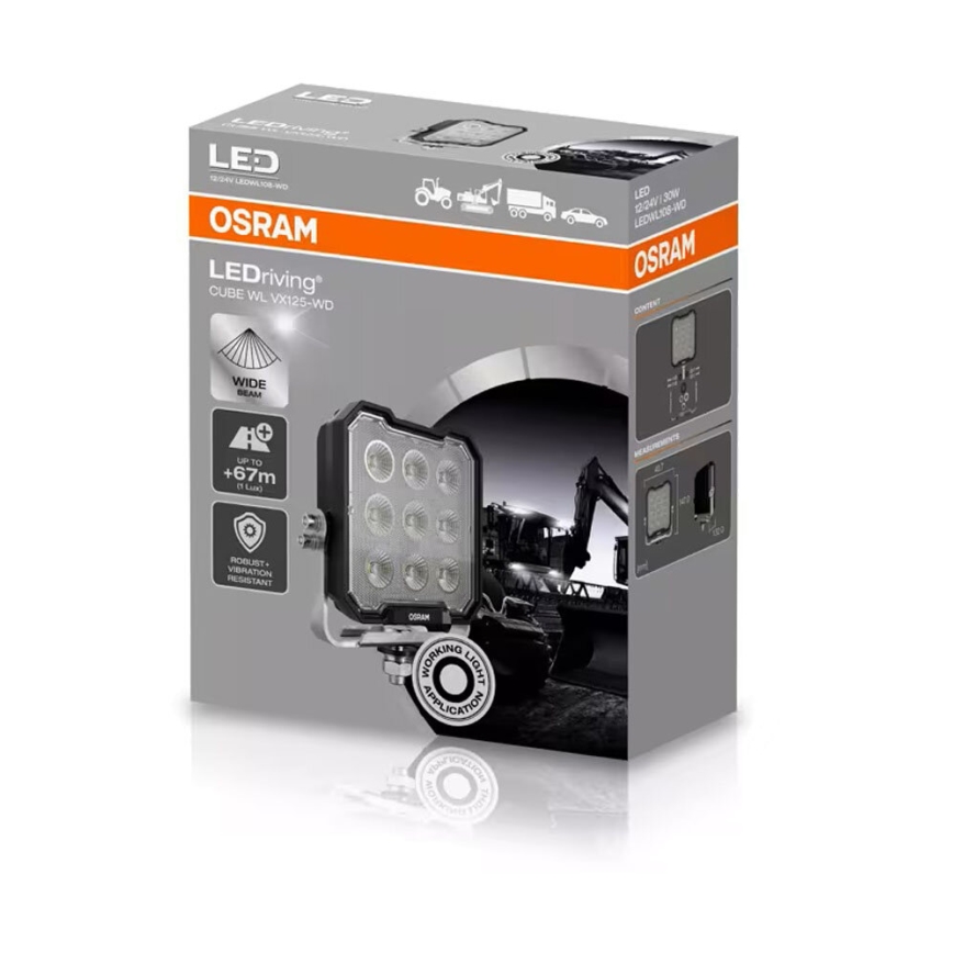 Osram - Faro de trabajo LED para automóvil LEDRIVING WL VX125-WD LED/30W/12/24V IP69 6000K