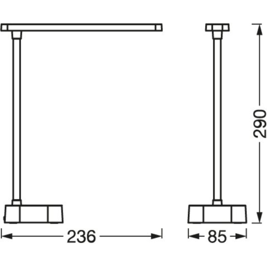 Osram - LED Lámpara de mesa táctil regulable PANAN LED/5,2W/5V 1200 mAh CRI 90