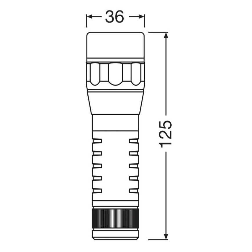 Osram - Linterna LED regulable LEDINSPECT TORCH 450 ESSENTIAL LED/6W/3xAAA IP44