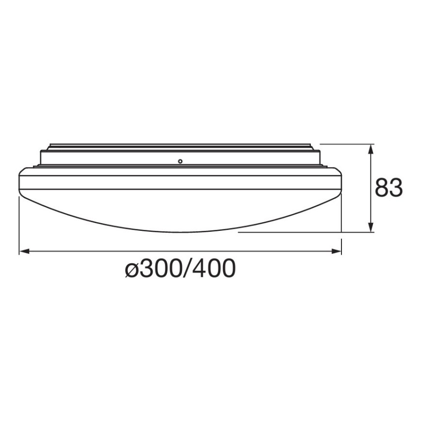Osram - Lámpara de techo LED para baño con sensor de movimiento y de crepúsculo ORBIS LED/15,5W/230V Ø 30 cm IP44 blanca