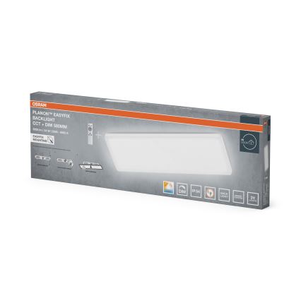 Osram - LED Plafón de techo regulable para baño PLANON EASYFIX LED/24W/230V 2600-6000K 20x58 cm IP54 blanco + mando a distancia