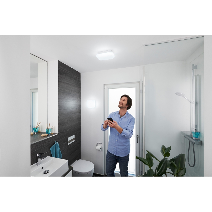 Osram - Luminaria de techo LED regulable para baño SMART+ AQUA LED/12W/230V 3000-6500K IP44 Wi-Fi