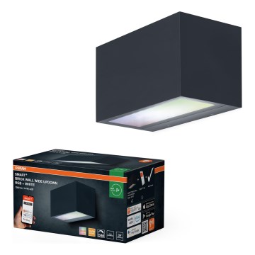 Osram - LED RGBW Aplique de pared exterior regulable SMART+ BRICK LED/14W/230V IP44 Wi-Fi