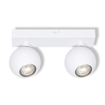 Osram - Luminaria de focos SPOT SPHERAL 2xGU10/6W/230V, blanca