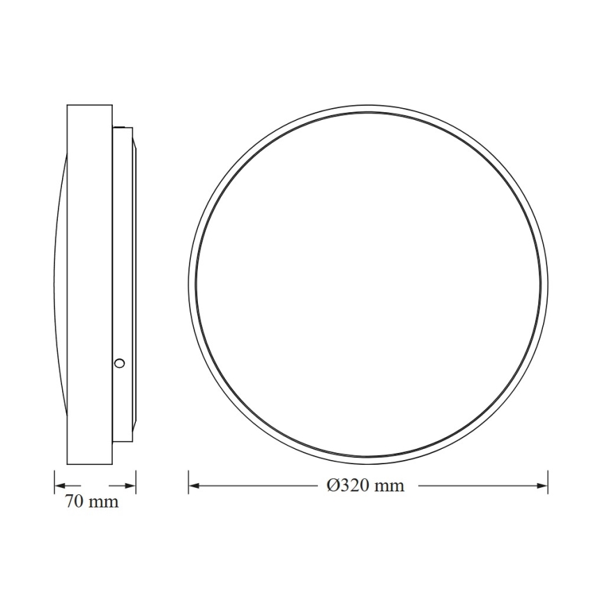 Osram - Lámpara de techo LED con sensor crepuscular CEILING LUXO LED/18W/230V Ø 32 cm, plateada