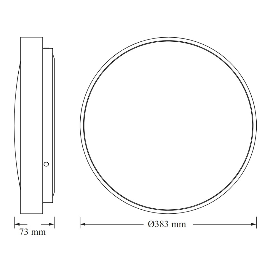 Osram - Plafón LED con sensor crepuscular CEILING LUXO LED/24W/230V Ø 38 cm blanco