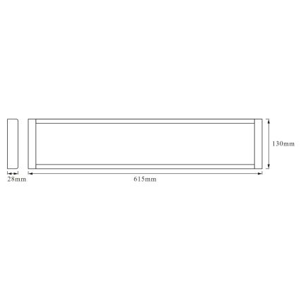 Osram - Luminaria de techo LED OFFICE LINE LED/25W/230V 61,5 cm