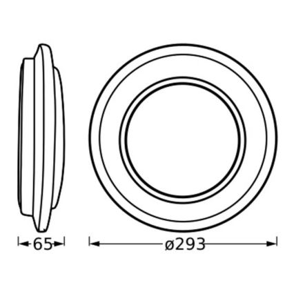 Osram - Luminaria de techo LED ORBIS BERLIN LED/16W/230V Ø 29,3 cm plateada