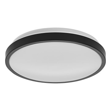 Osram - Luminaria de techo LED para baño DISC LED/18W/230V 3000/4000K diámetro 30 cm IP44 negra