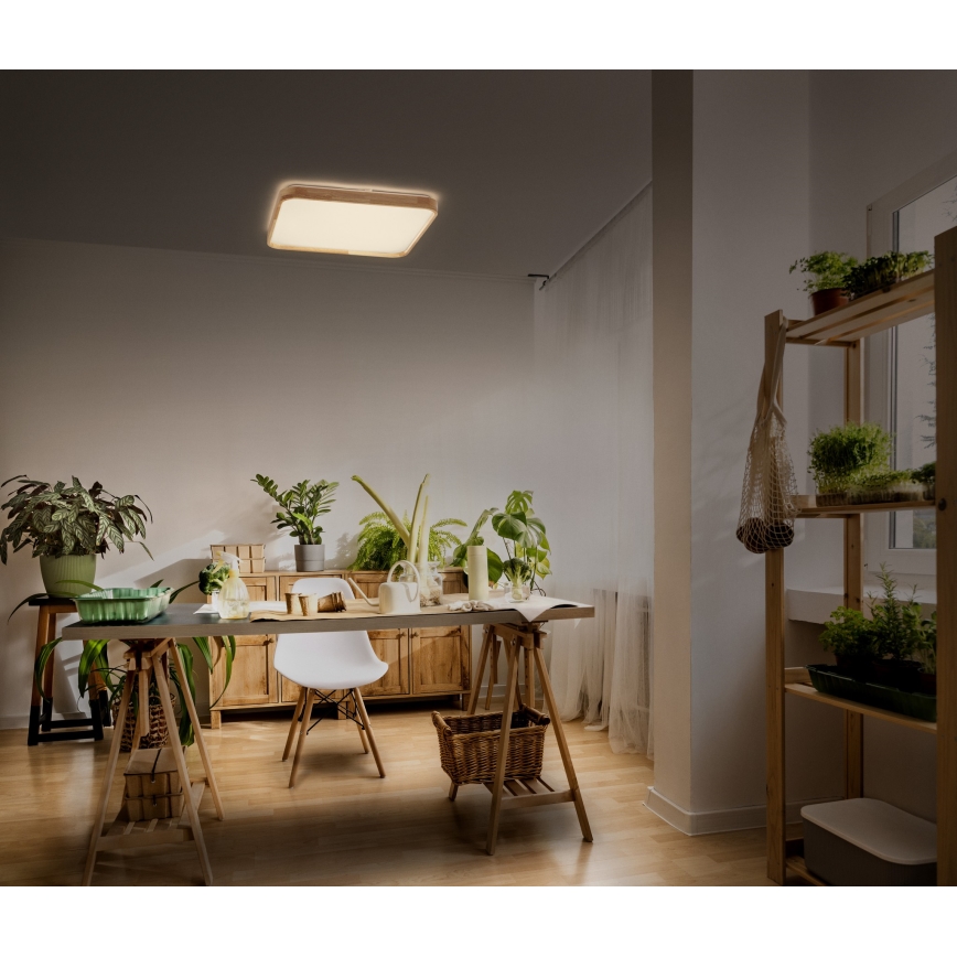 Osram - Luminaria LED de techo regulable ORBIS ALICIA LED/16W/230V 29,2x29,2 cm beige