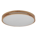 Osram - Luminaria de techo LED regulable ORBIS WOODBURRY LED/24W/230V Ø 39 cm beige