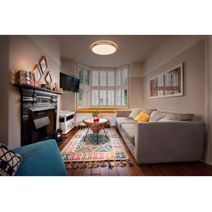 Osram - Luminaria de techo LED regulable ORBIS WOODBURRY LED/36W/230V Ø 50 cm