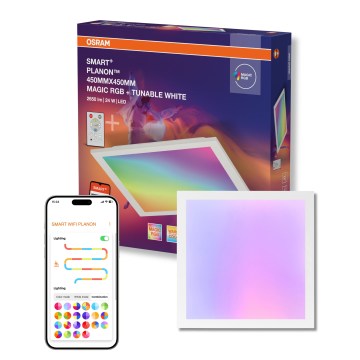 Osram - Luminaria de techo regulable LED RGBW SMART+ MAGIC LED/24W/230V 2700-6500K 45x45 cm Wi-Fi + control remoto