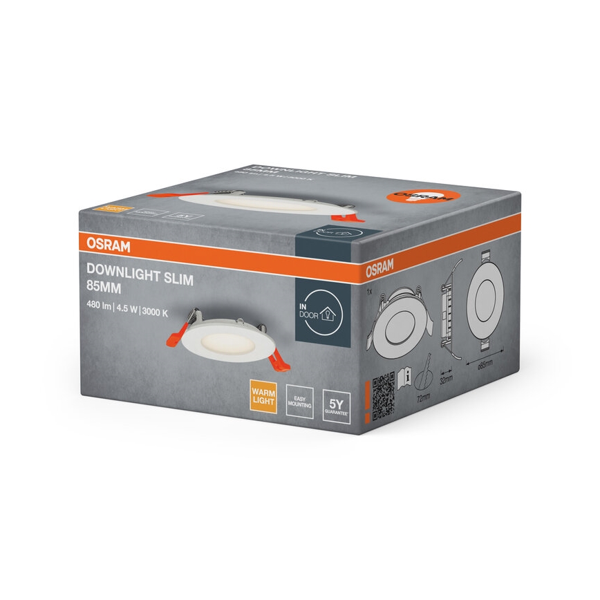 Osram - Luminaria empotrada LED SLIM LED/4,5W/230V 3000K