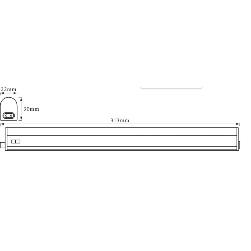 Osram - Luminaria LED bajo mueble BATTEN LED/4W/230V 4000K 31,3 cm