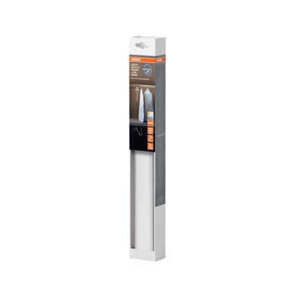 Osram - Luminaria LED bajo mueble con sensor de movimiento y de luz crepuscular LINEAR LED/3,2W/3,7V 500 mAh 3000/4000/6500K 40 cm gris